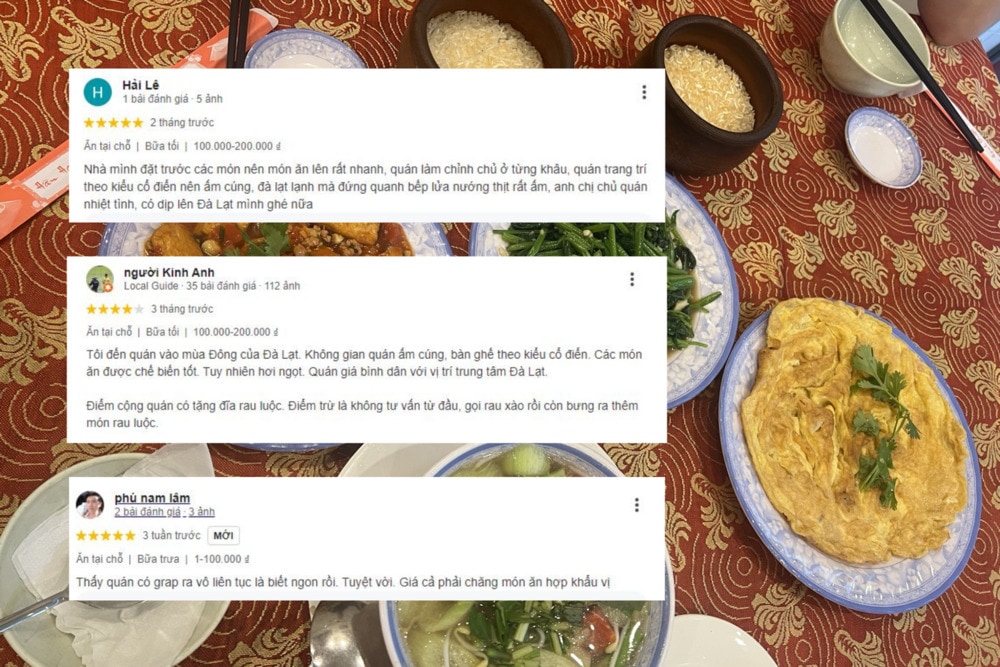 Đánh giá của thực khách về Cơm niêu Vĩnh Ký